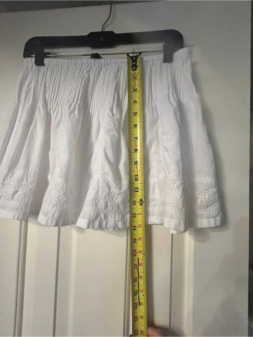 NWOT J Crew Embroidered Side Tie 100% Cotton Mini Skirt - Picture 12 of 12